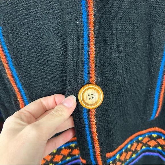 Vintage Organically Grown Sweaters by Arpeja Long Cardigan Size S - Picture 6 of 13